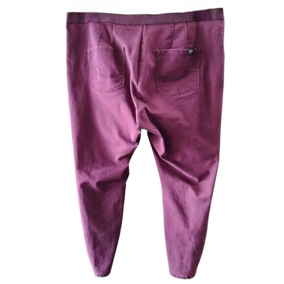 Signature By Levi Strauss & Co Modern Jegging Size 22 Wine Red Stretch Pants - Picture 5 of 11